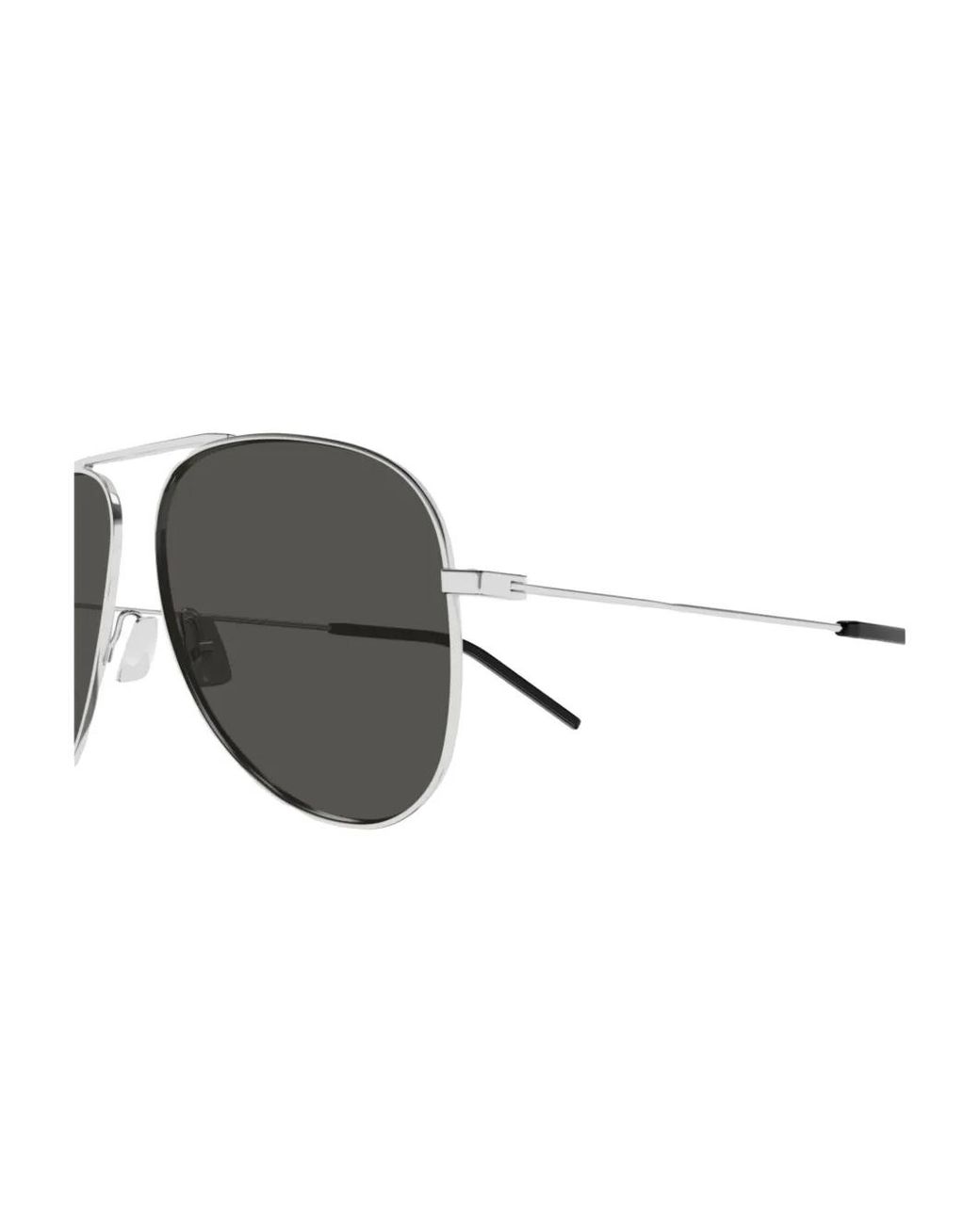 Saint Laurent Metallic Pilot-Frame Sunglasses