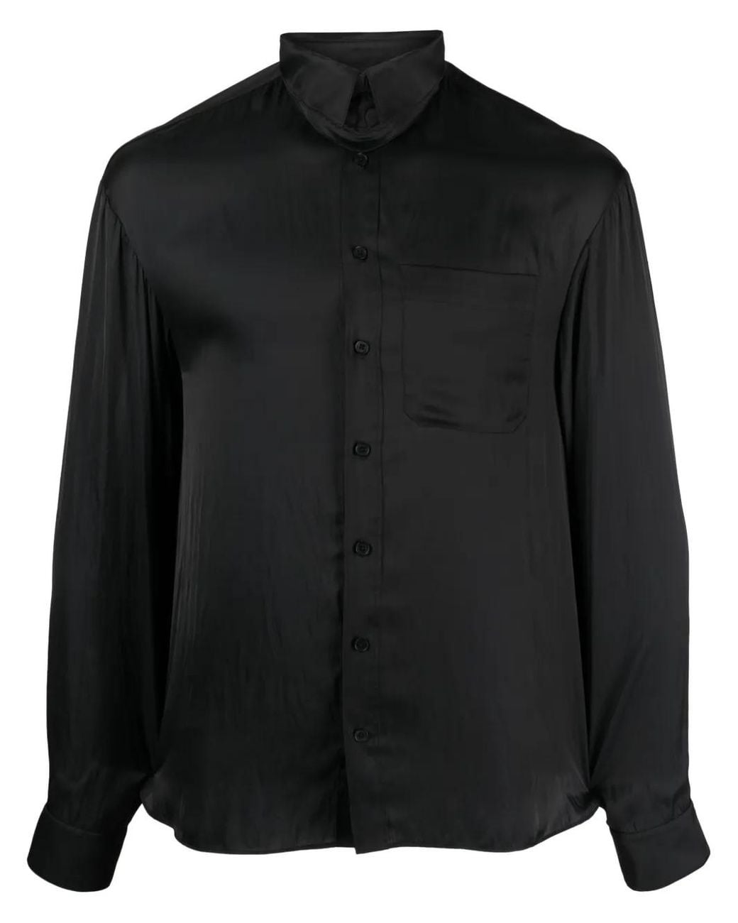 Zadig & Voltaire Black Long-Sleeved Dropped-Shoulder Shirt