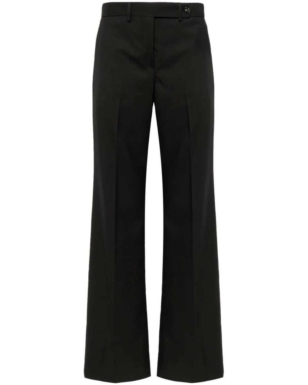 Paul Smith Black Pressed-Crease Wool Trousers