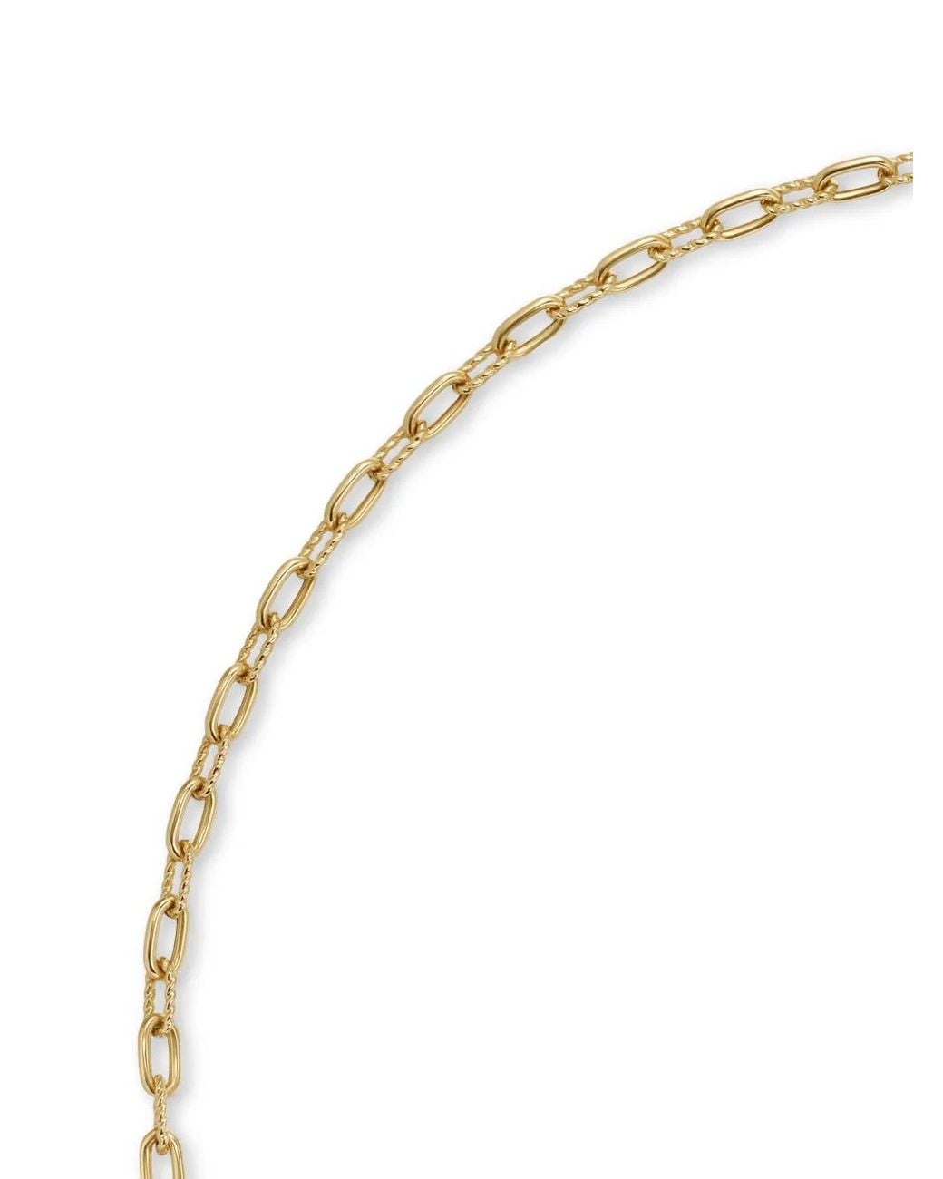 David Yurman Metallic 18Kt Dy Madison Diamond Chain Necklace (3Mm)