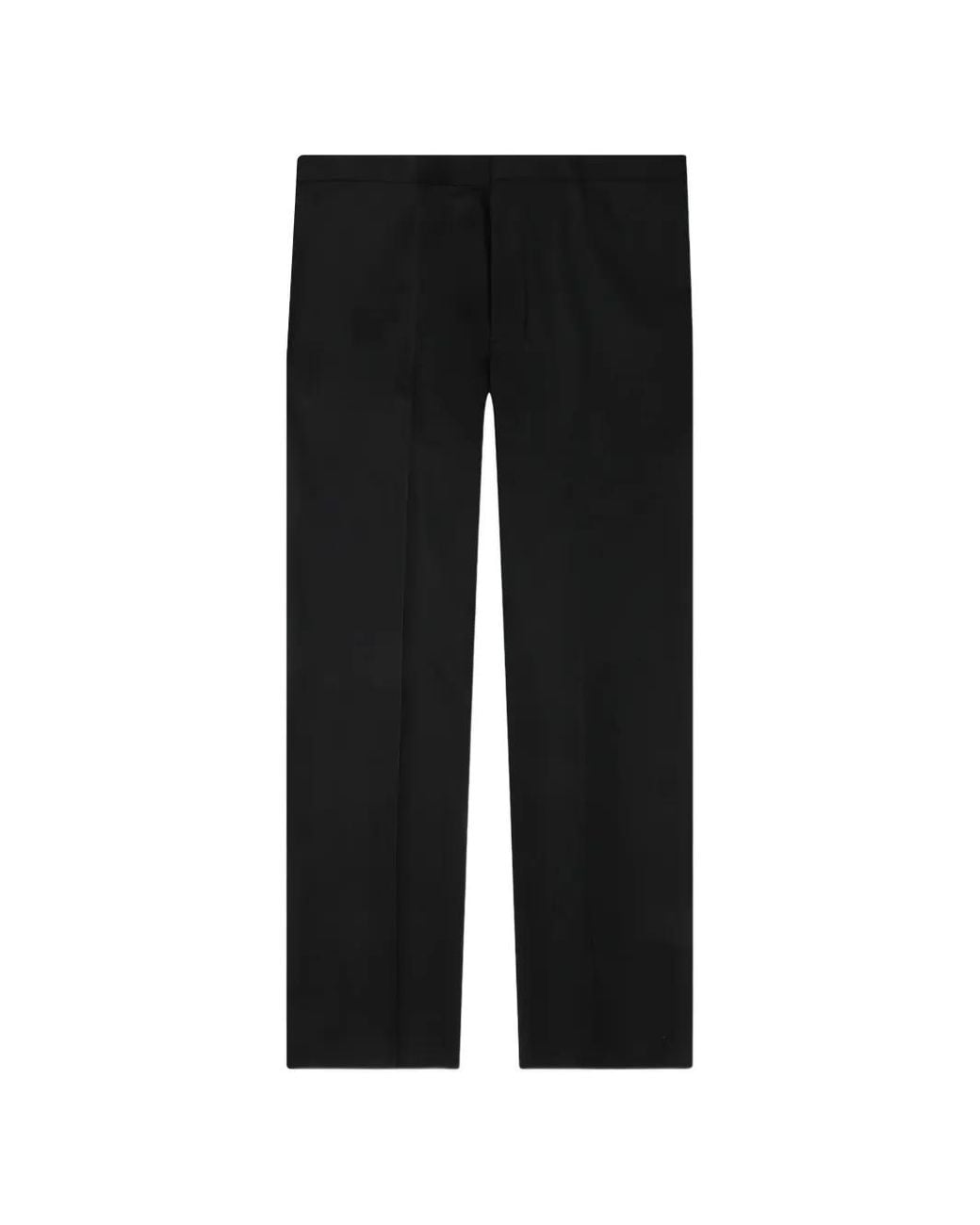Givenchy Black Flat-Front Trousers for men