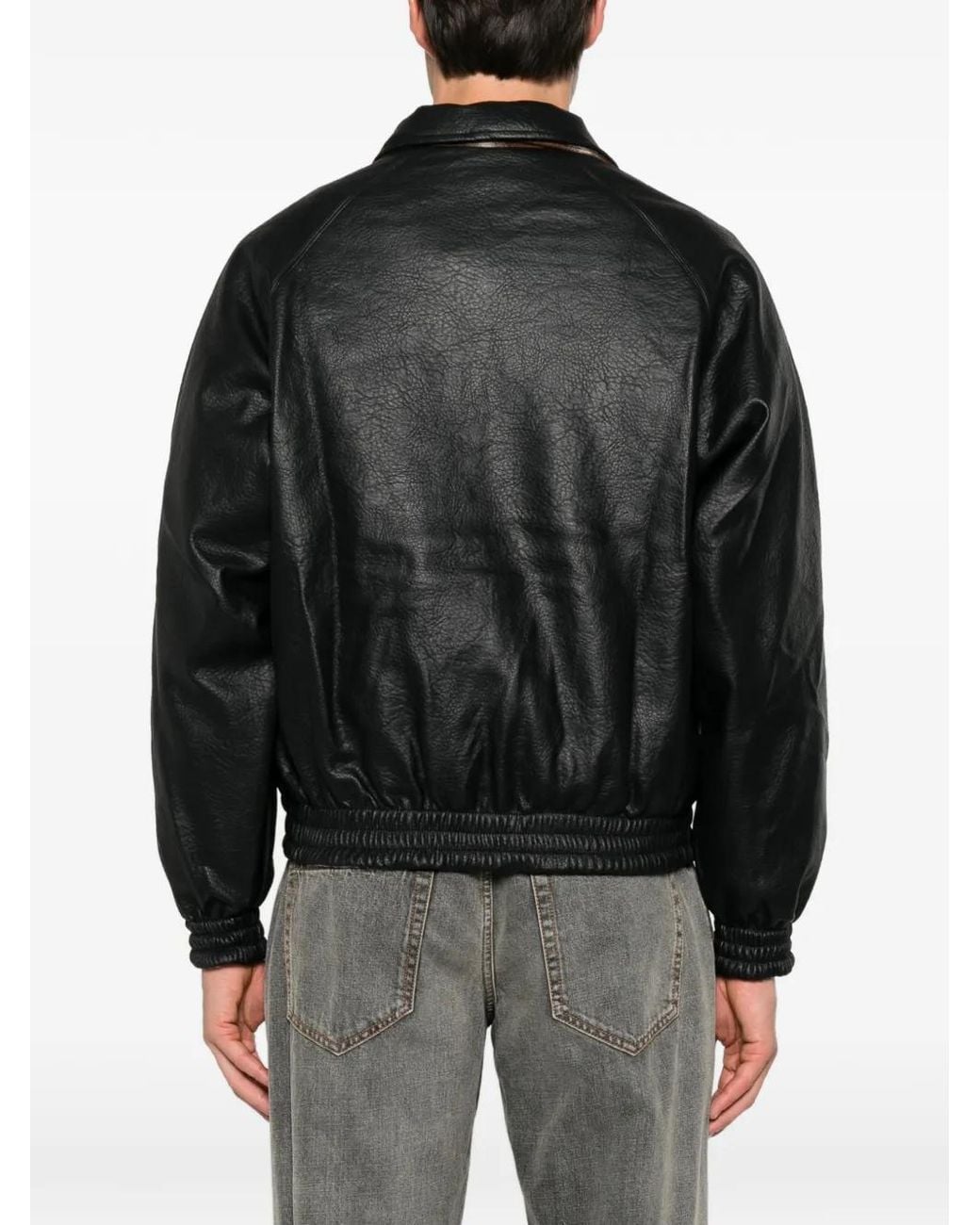 Arte' Black Reversible Check-Pattern Jacket for men