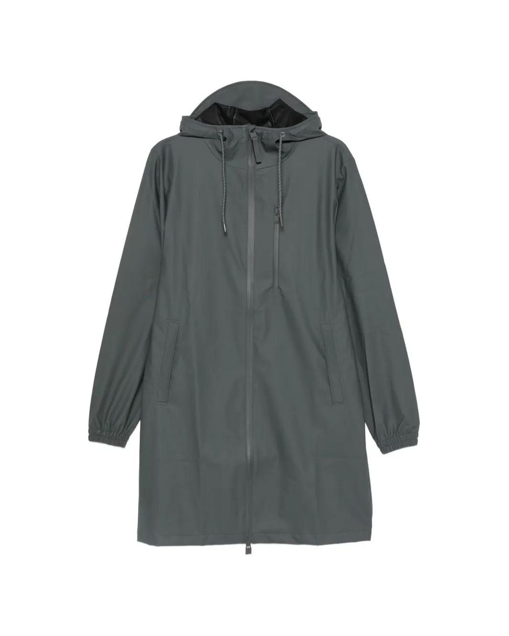 Rains Gray Storm Breaker Hooded Coat
