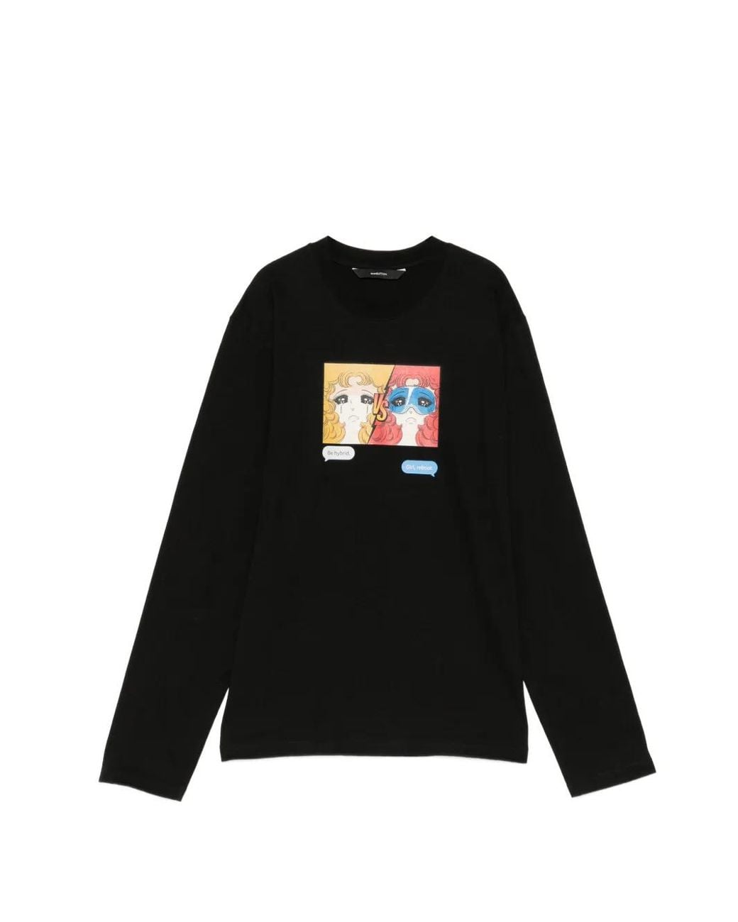 Camiseta Con Estampado Gráfico Pushbutton de color Black