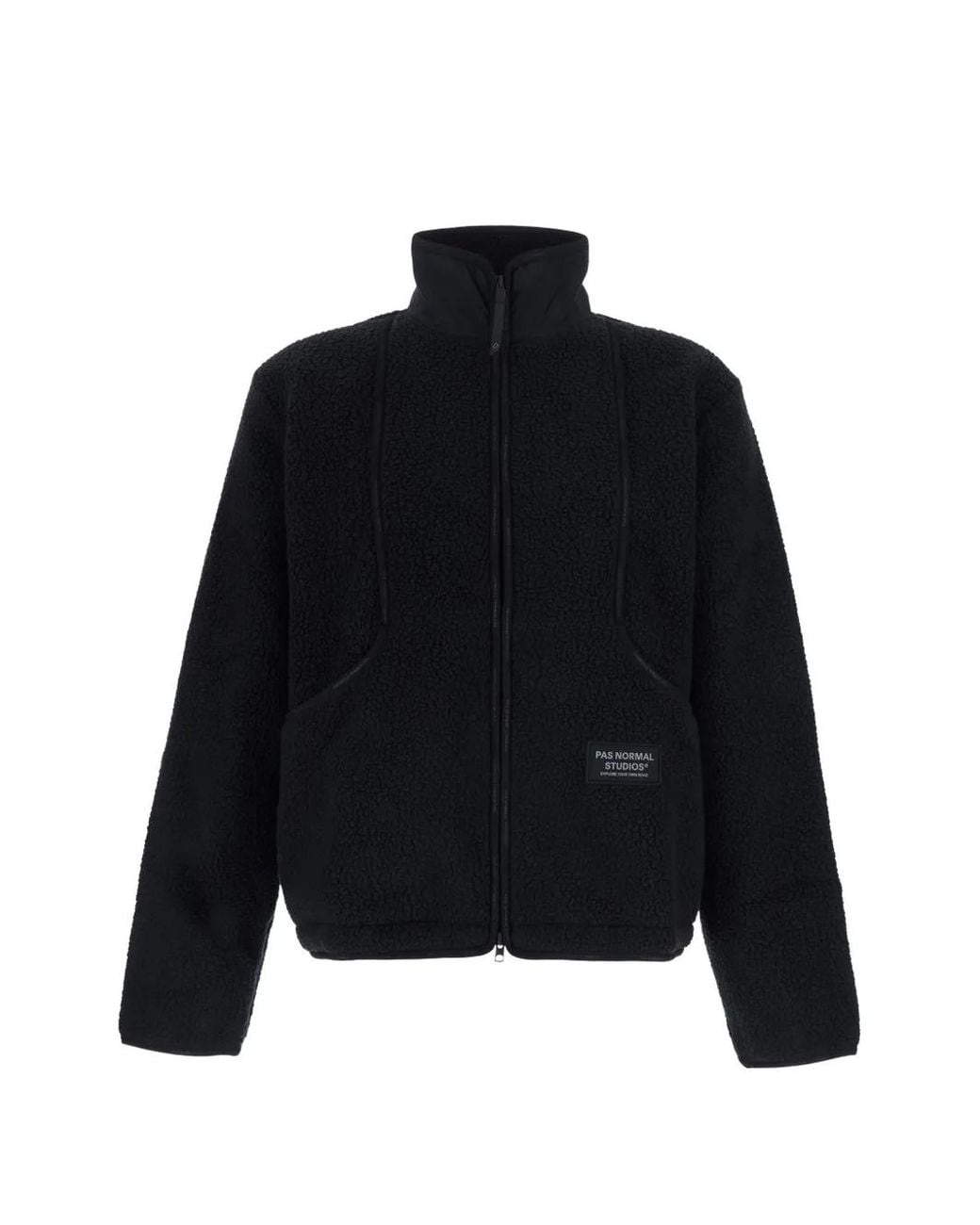 Pas Normal Studios Black Veste En Polaire À Patch Logo for men