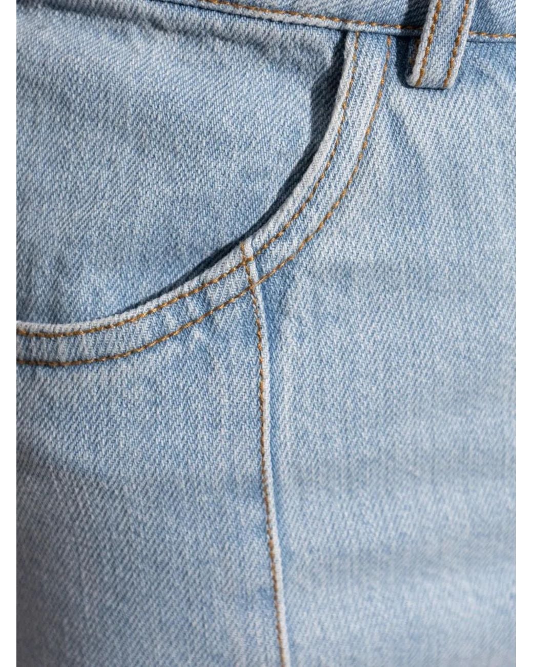 Gestuz Blue Vella Mini Skirt