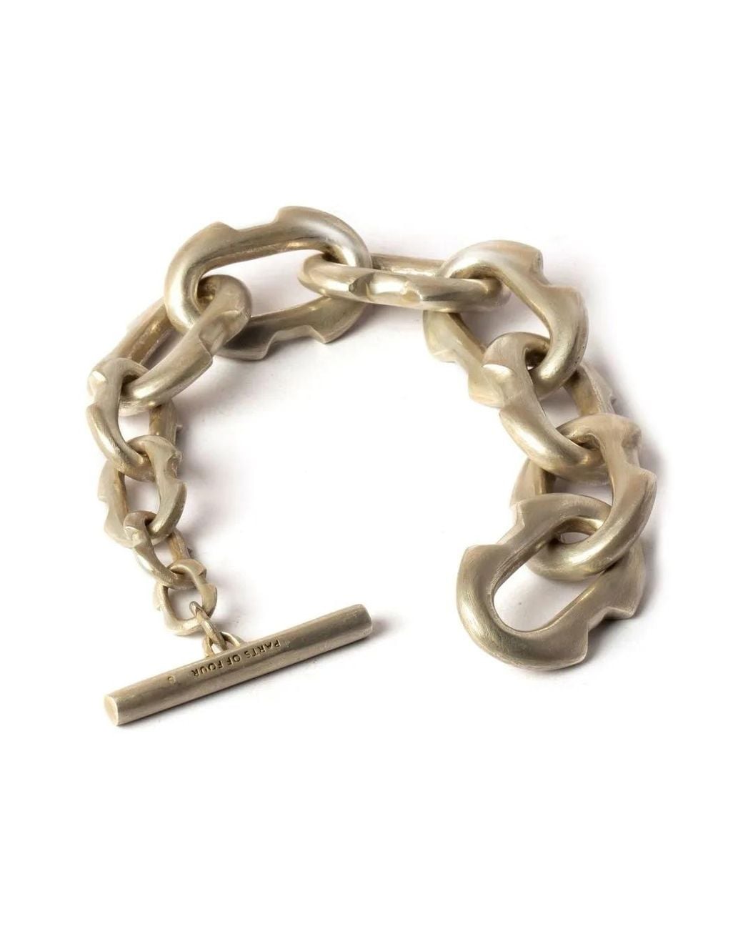 Parts Of 4 Metallic Deco Link Chain Bracelet