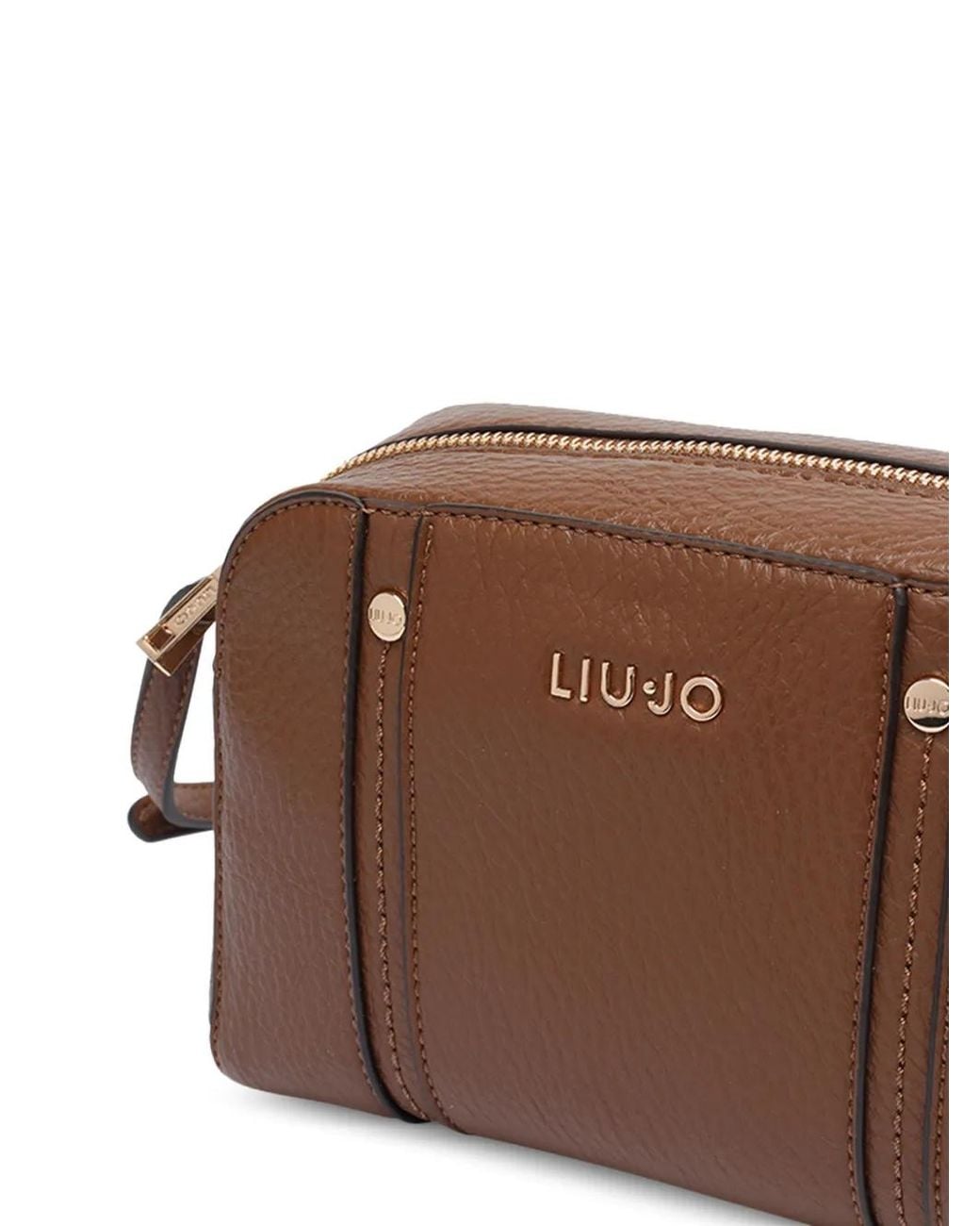 Liu Jo Brown Logo-Plaque Shoulder Bag