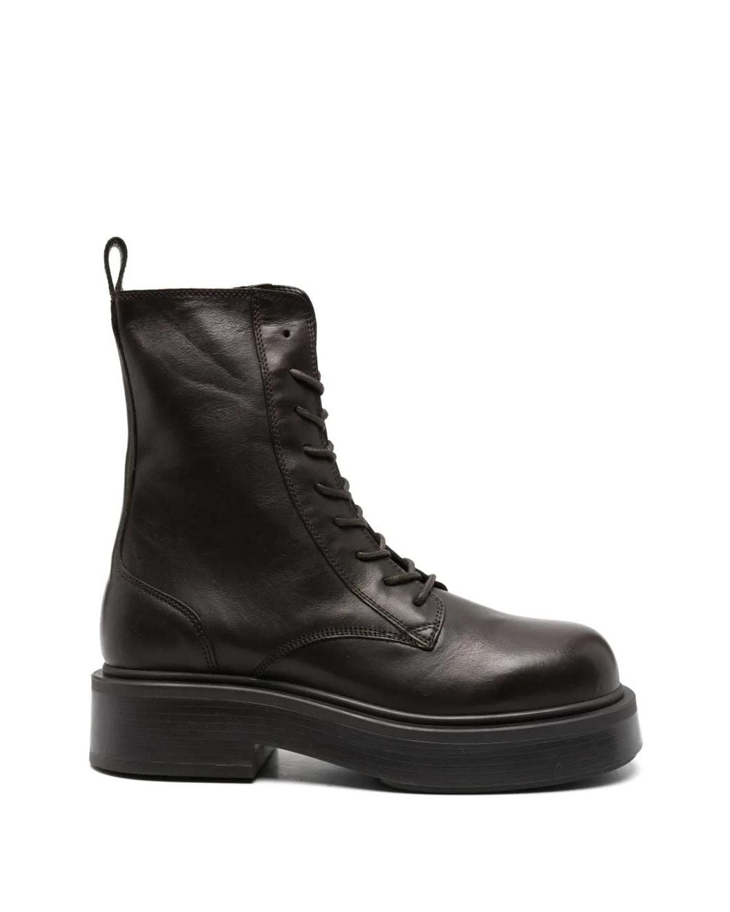 Vic Matié Black Xavier Lace-Up Platform Ankle Boots