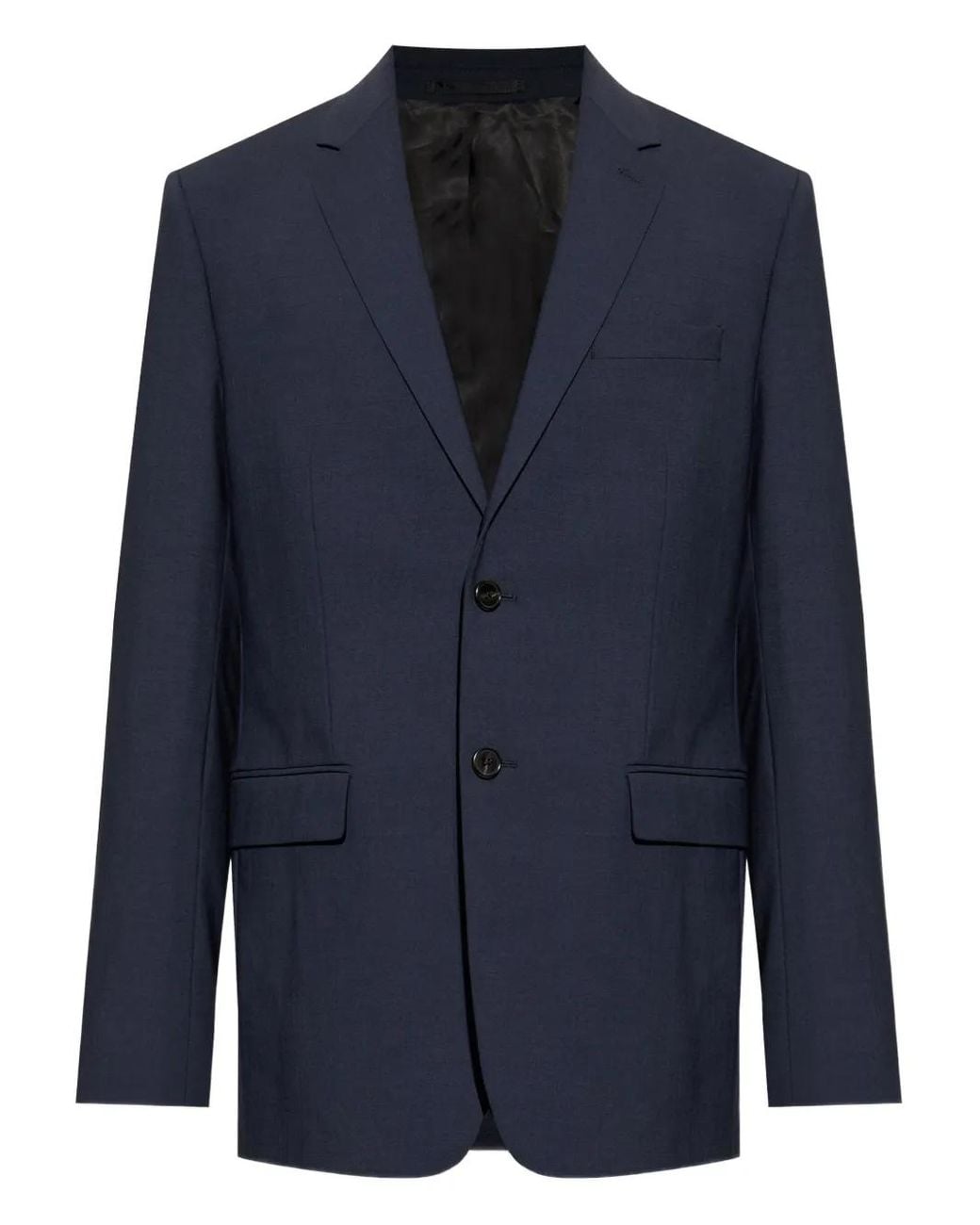 Theory Blue Single-Breasted Blazer for men