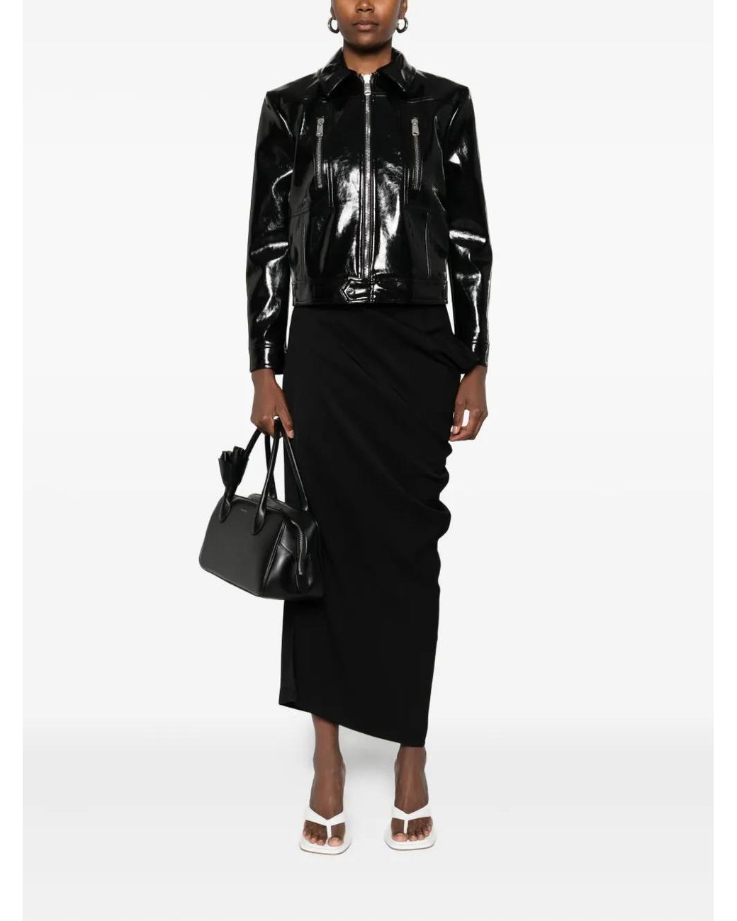 Coperni Black Zip-Front Jacket