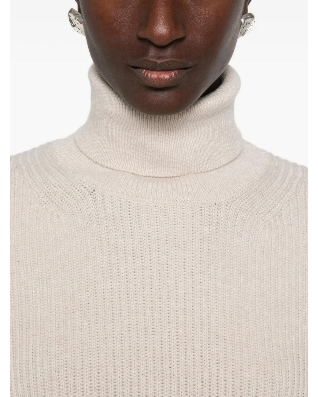 Max Mara White Mstcobalto Ribbed-Knit Sleeveless Sweater