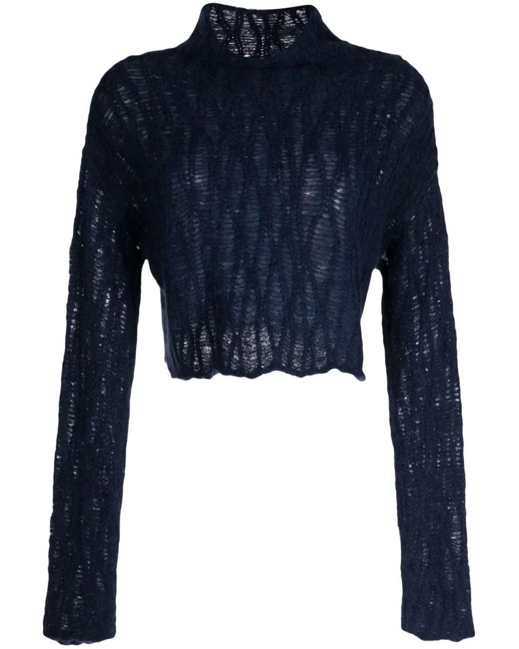 Voz Blue Manos Cable High-Neck Jumper