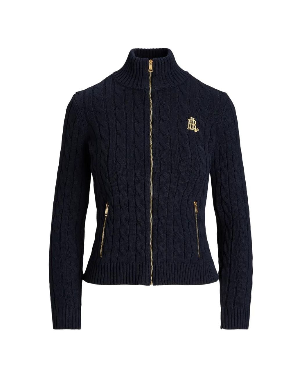 Ralph Lauren Blue Cable Knit Jacket