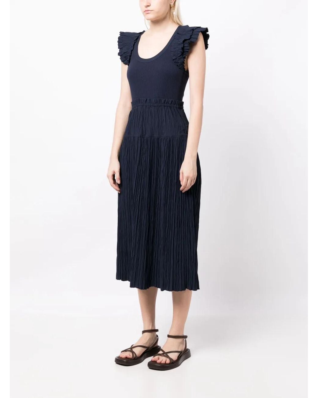 Ulla Johnson Blue Midi Dresses