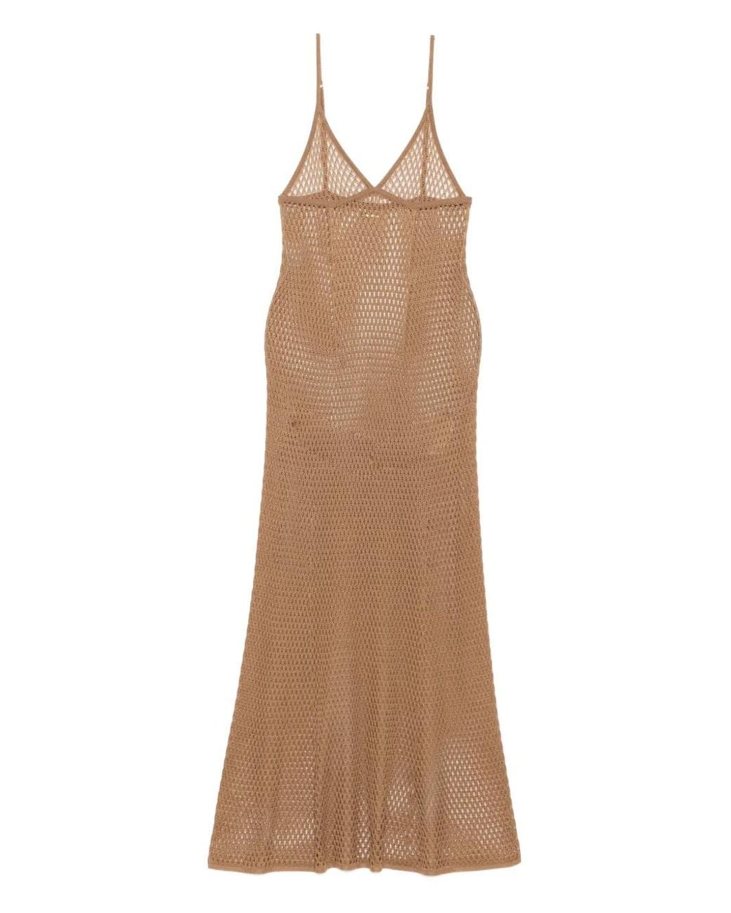 Kiki de Montparnasse Natural Crochet Maxi Dress