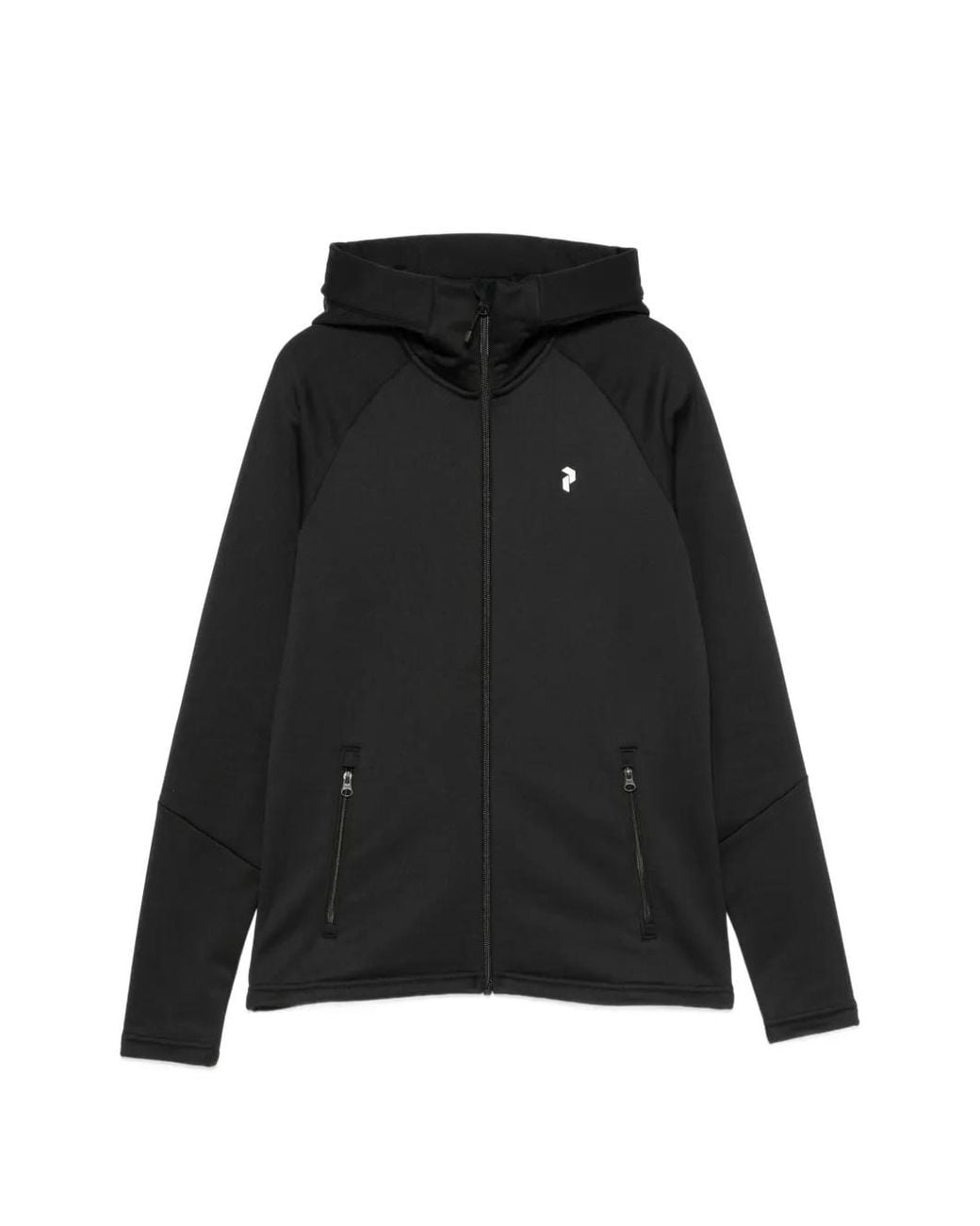 Peak Performance Black Sweat Zippé À Logo Imprimé