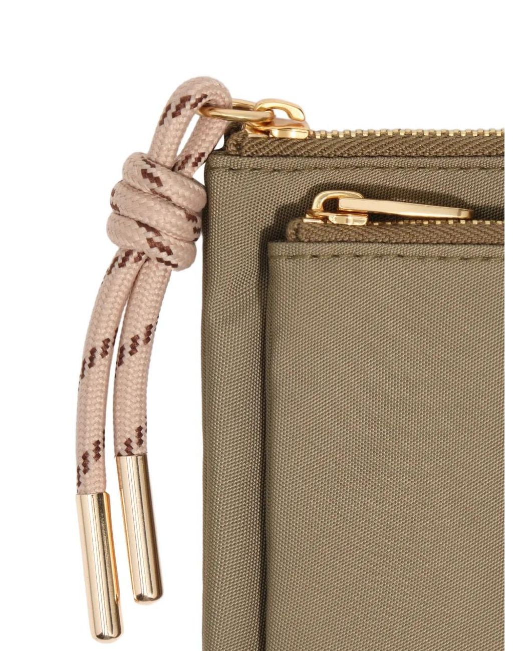 Bimba Y Lola Natural Nylon Pocket Purse
