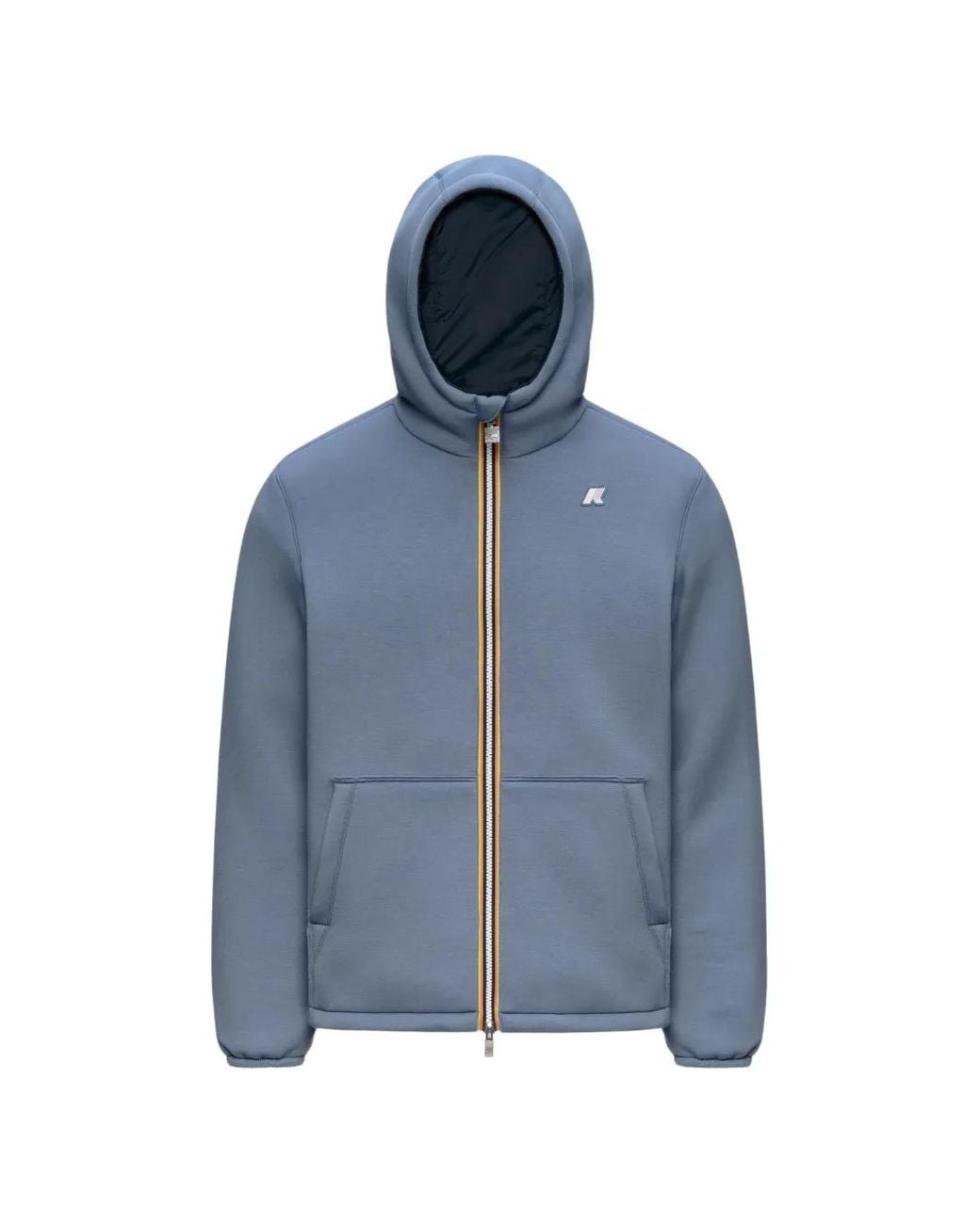 K-Way Blue Jack St Warm Reversible Hooded Jacket for men