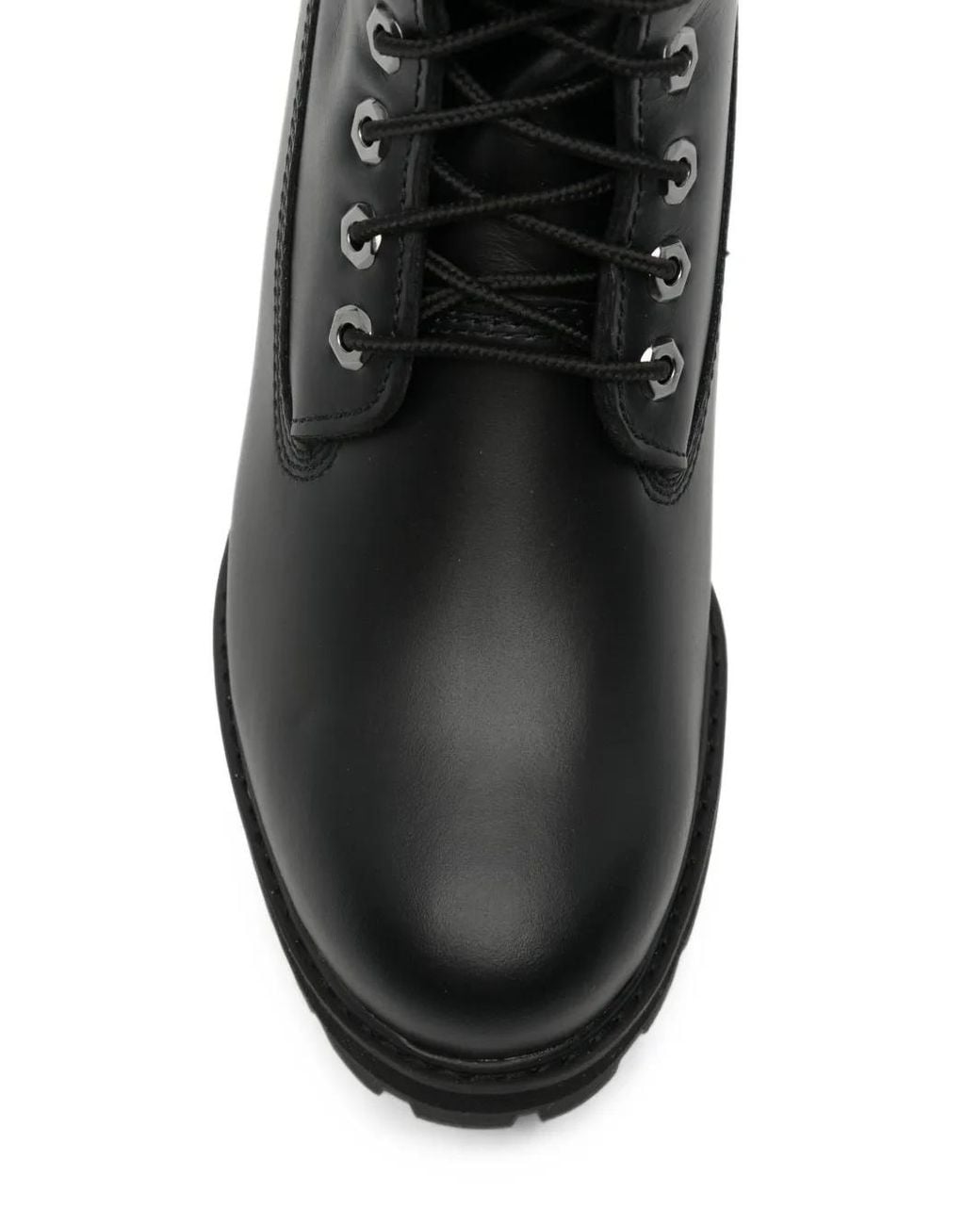 Timberland Black Lace-Up Leather Ankle Boots for men