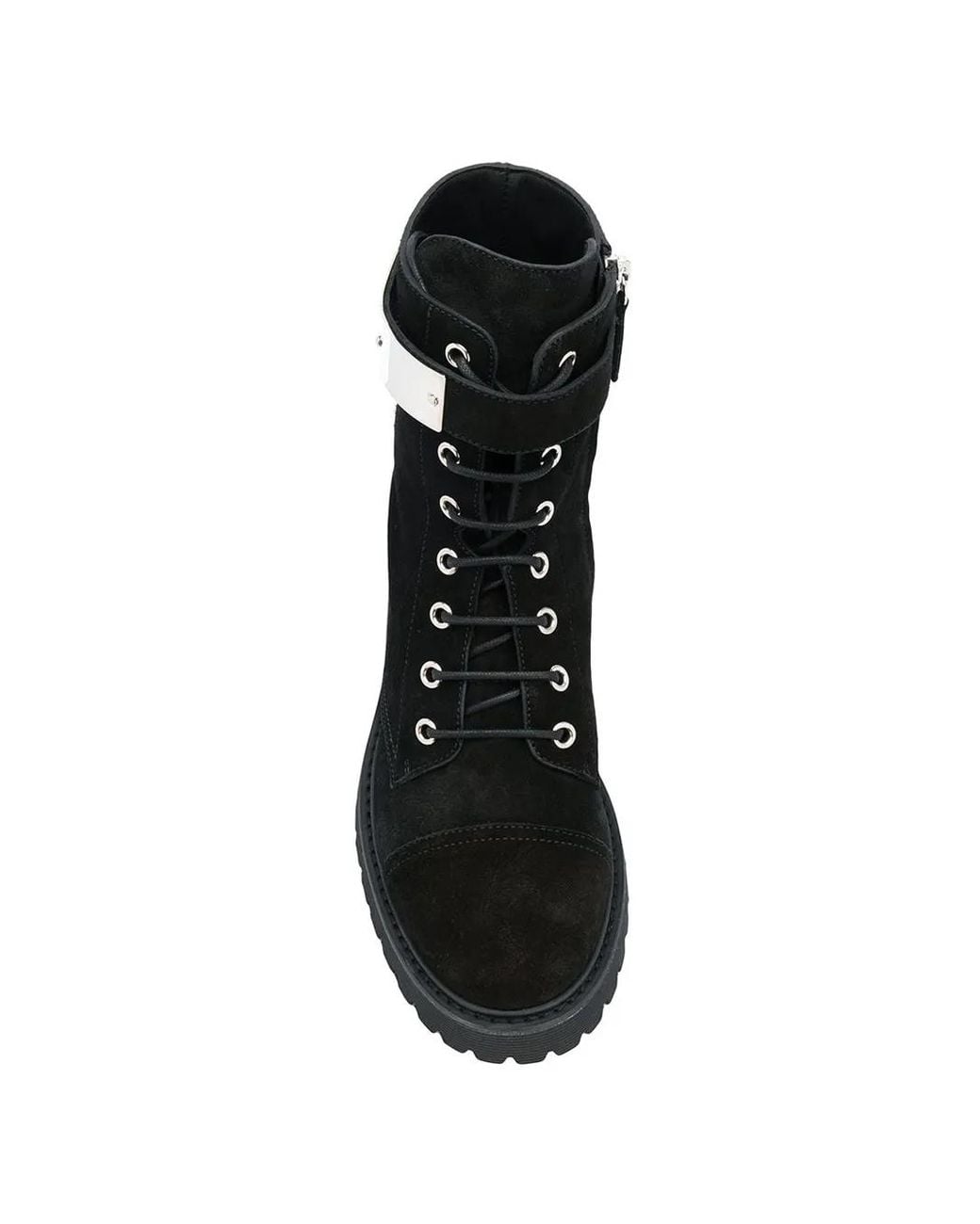 Giuseppe Zanotti Black Suede Leather Ankle Boots