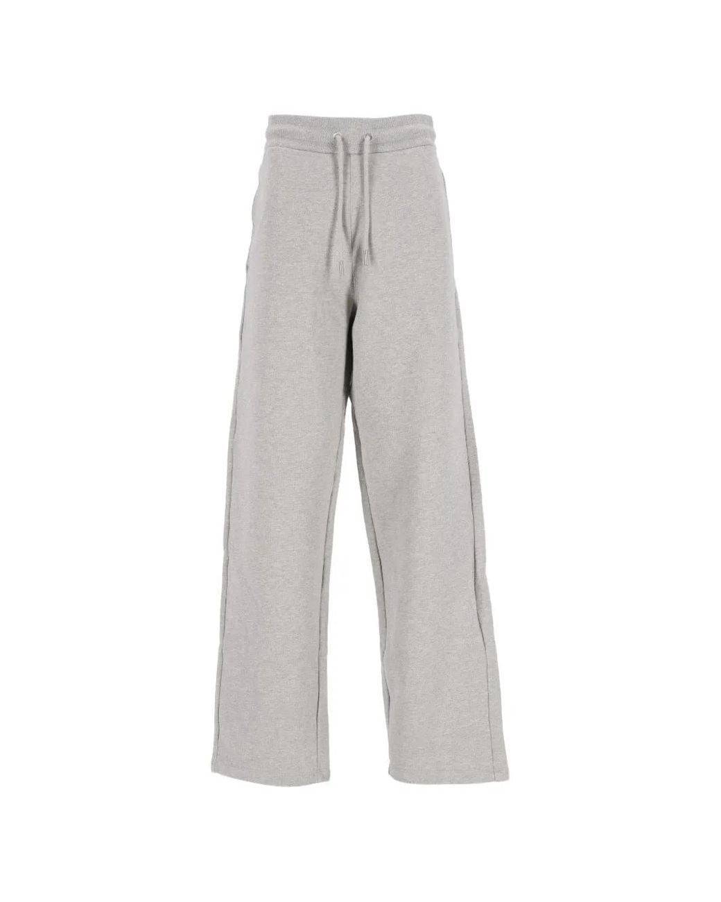 AMI Gray Ami De Coeur Track Pants