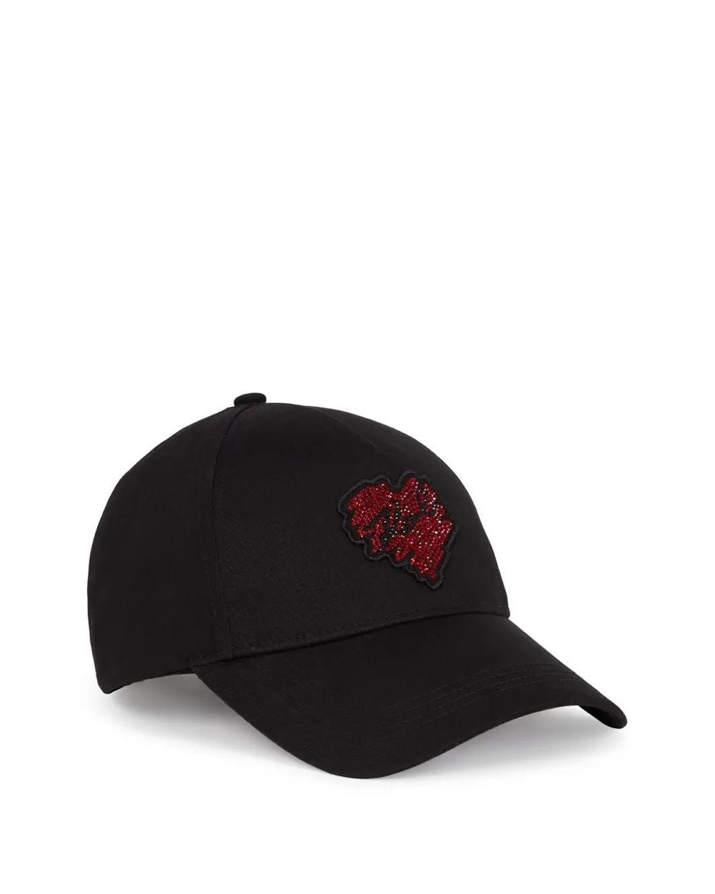 Karl Lagerfeld Black K/Heart Cap