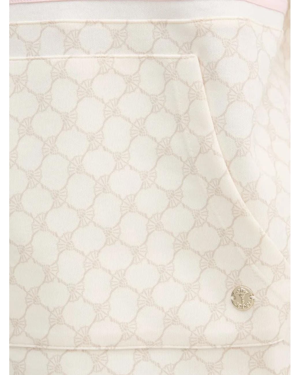 Joop! White Cornflower Logo-Embroidered Monogram Hoodie
