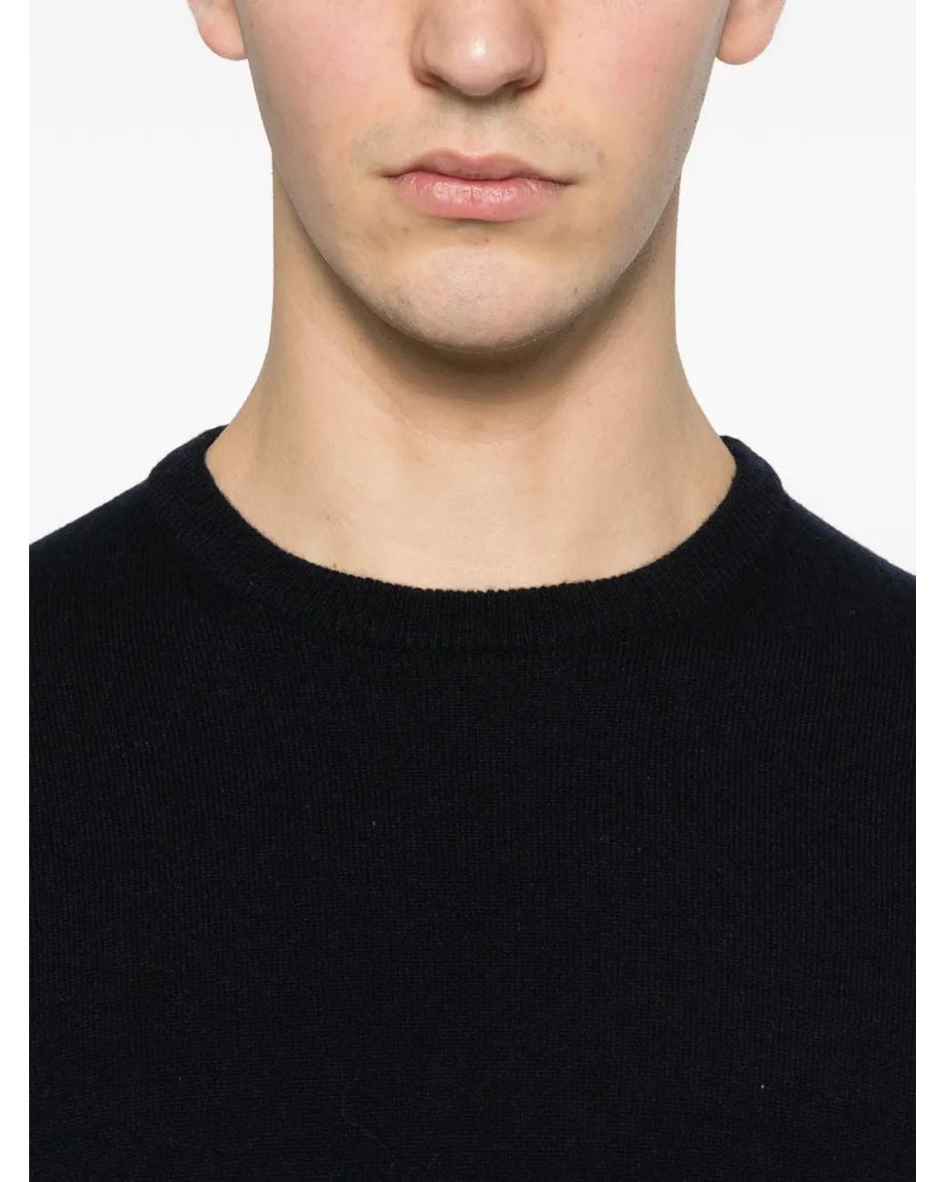 Kangra Black Crew-Neck Sweater for men