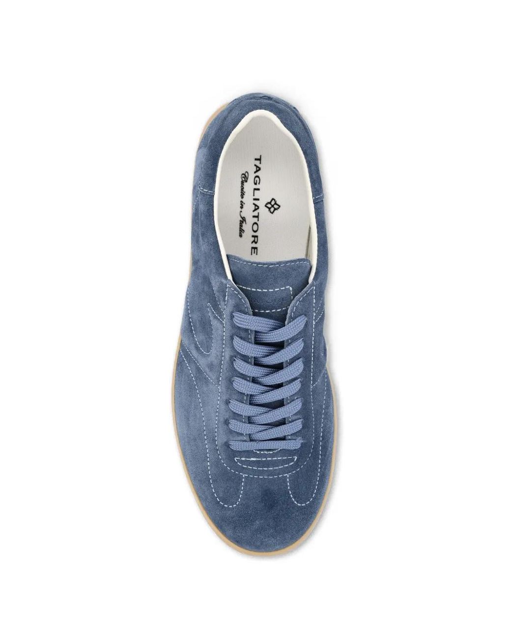 Tagliatore Blue Baskets En Daim À Lacets for men