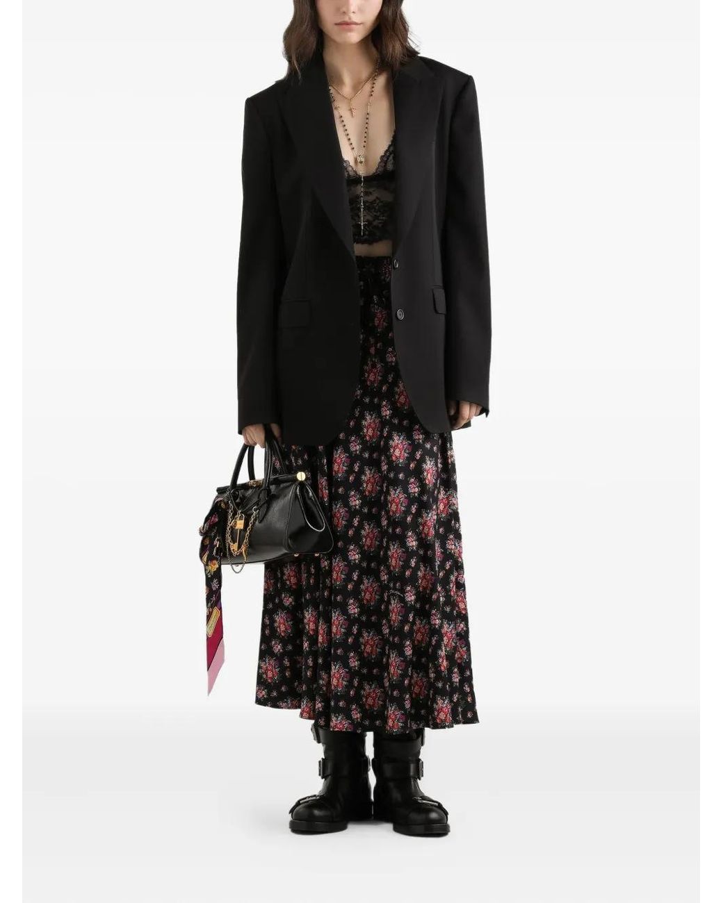 Dolce & Gabbana Black Button Jacket