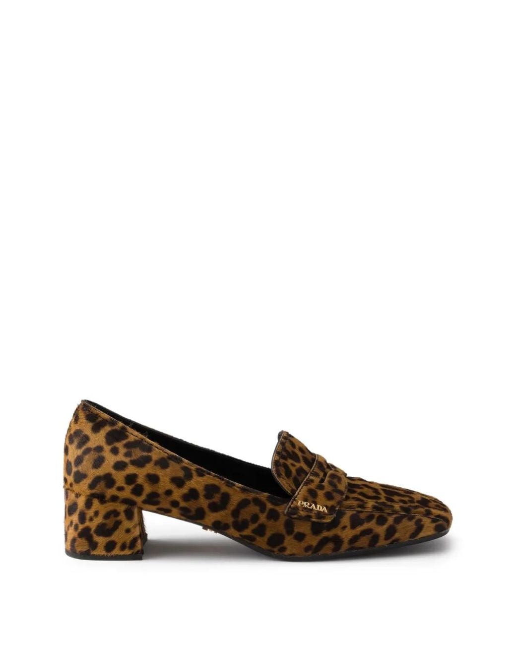 Prada Brown Mocassins Texturés