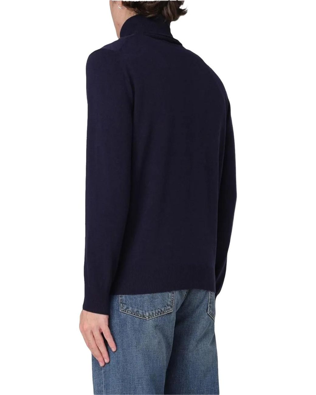 XC Blue Roll-Neck Sweater for men