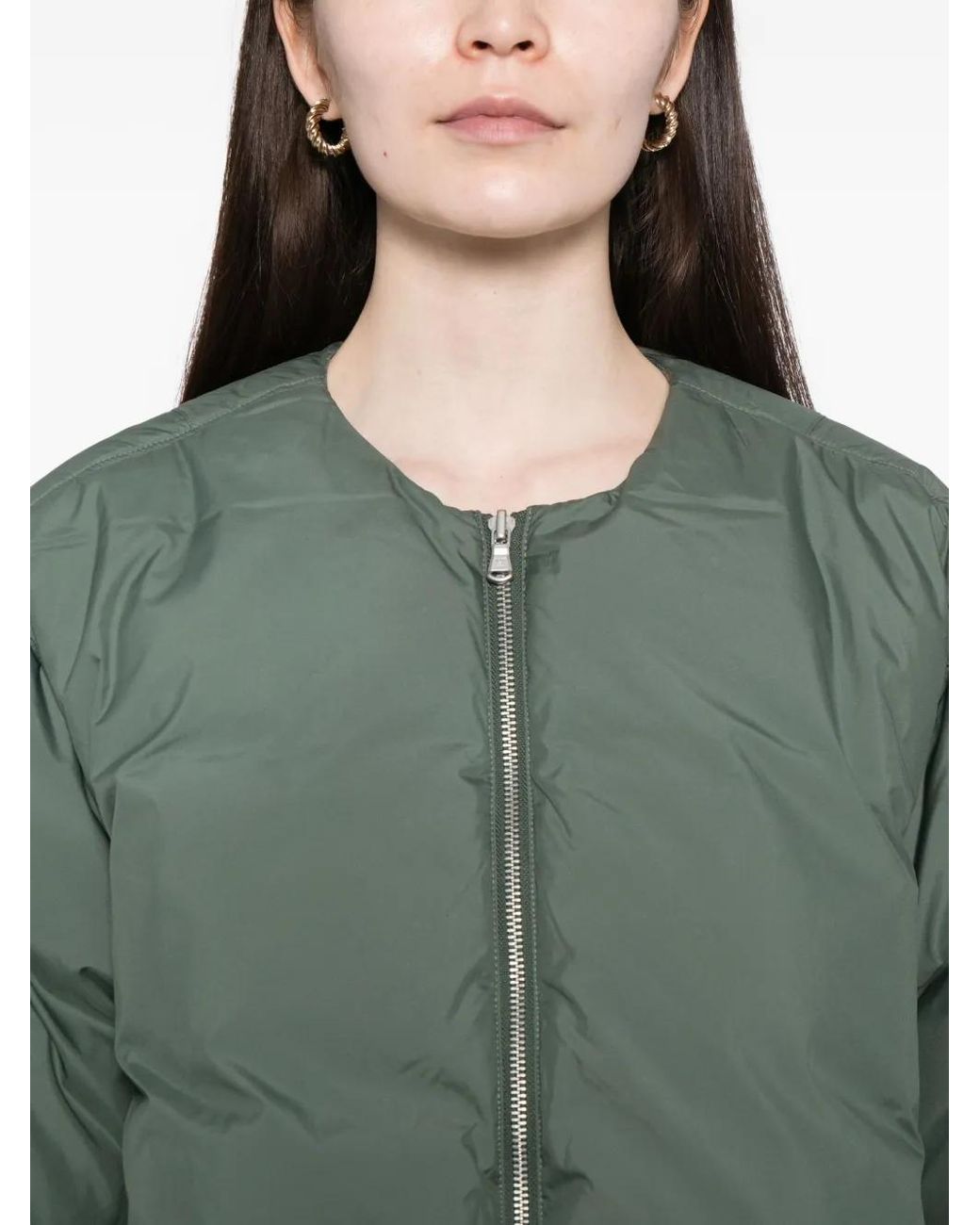 SPORT b. by agnès b. Green Logo Puffer Jacket