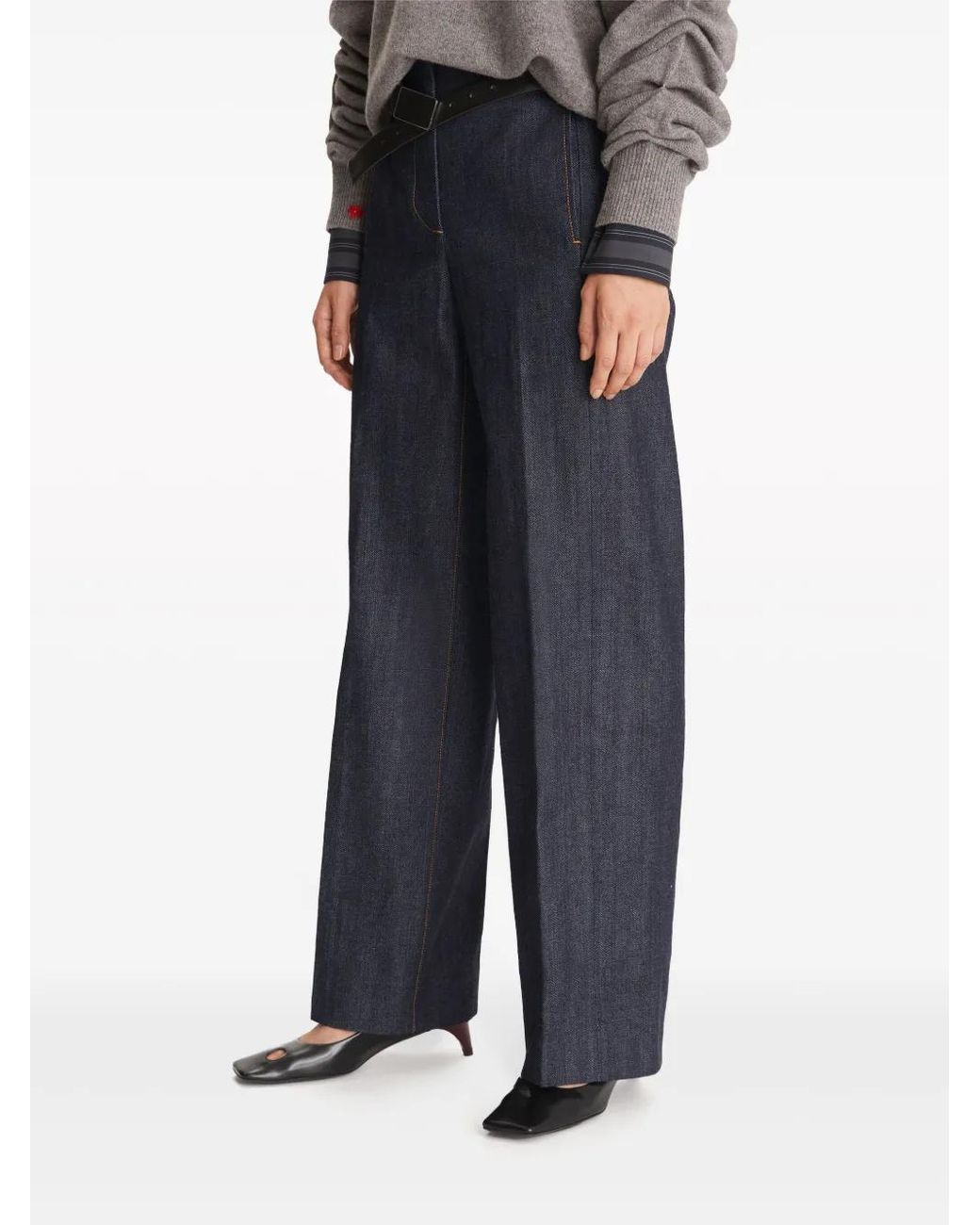 Tory Burch Straight Jeans in het Blue