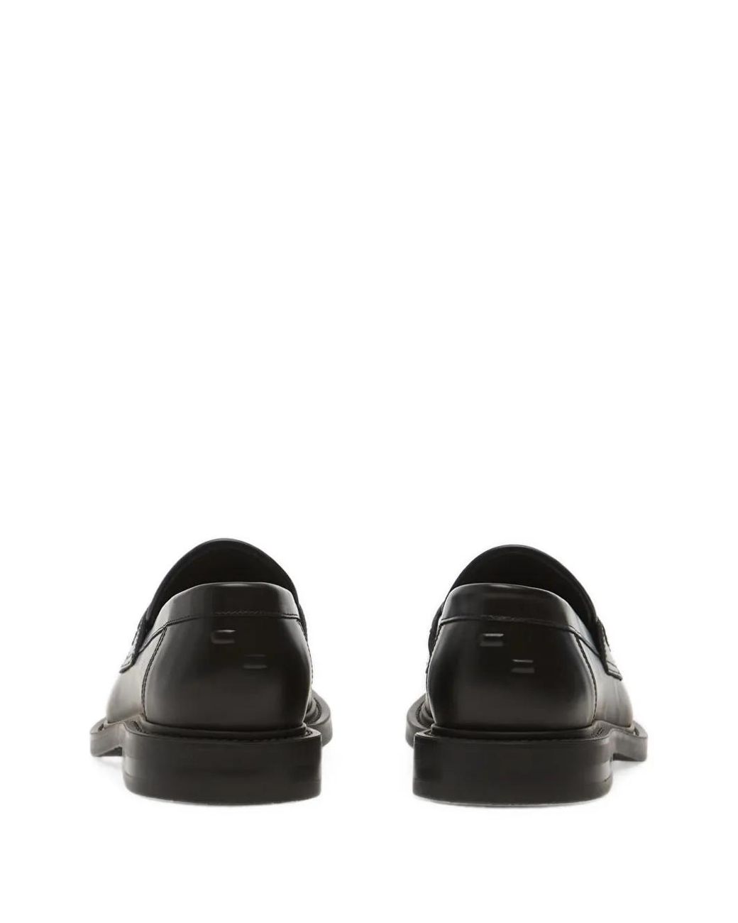 Filling Pieces Black Mocassins Polido Minimum À Entaille Penny for men