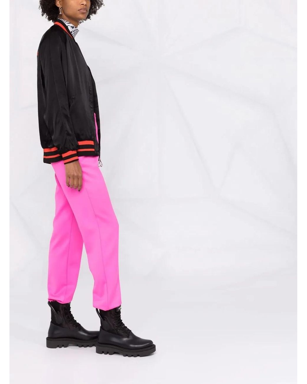 Rabanne Black Logo Patch Bomber Jacket