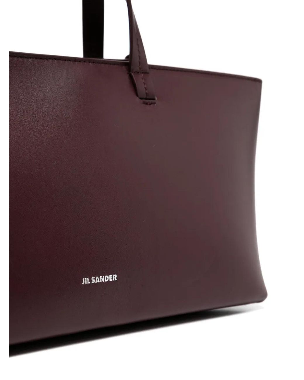 Borsa Tote Con Logo di Jil Sander in Purple