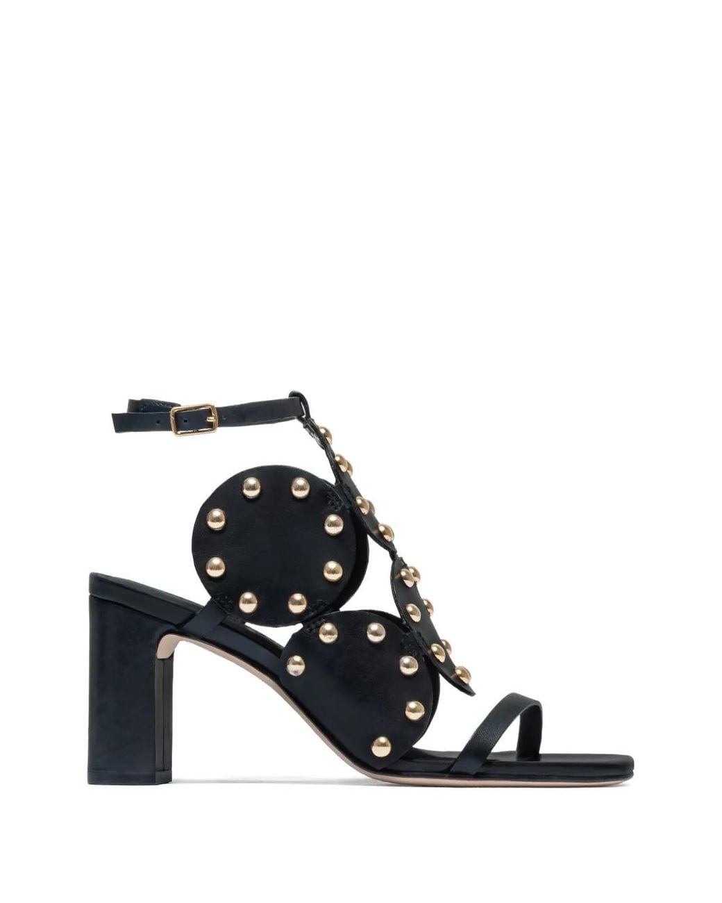 Bernardo White New Moon Studded Sandals
