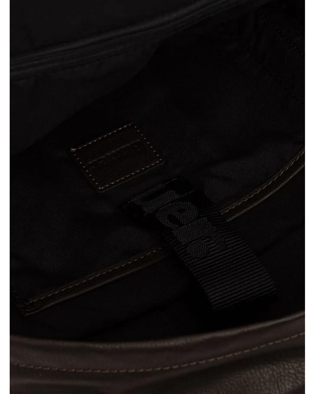 Blauer Black Logo-Embossed Backpack for men