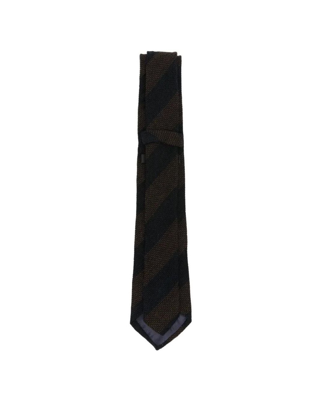 Tagliatore Black Cravate À Rayures Diagonales for men