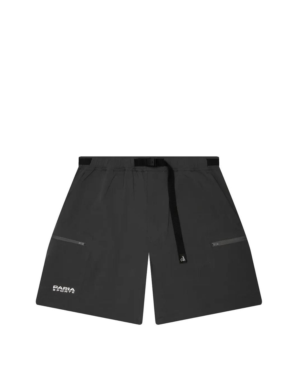 by Parra Black Short Hardly Hiked En Tissu Anti-Déchirure for men