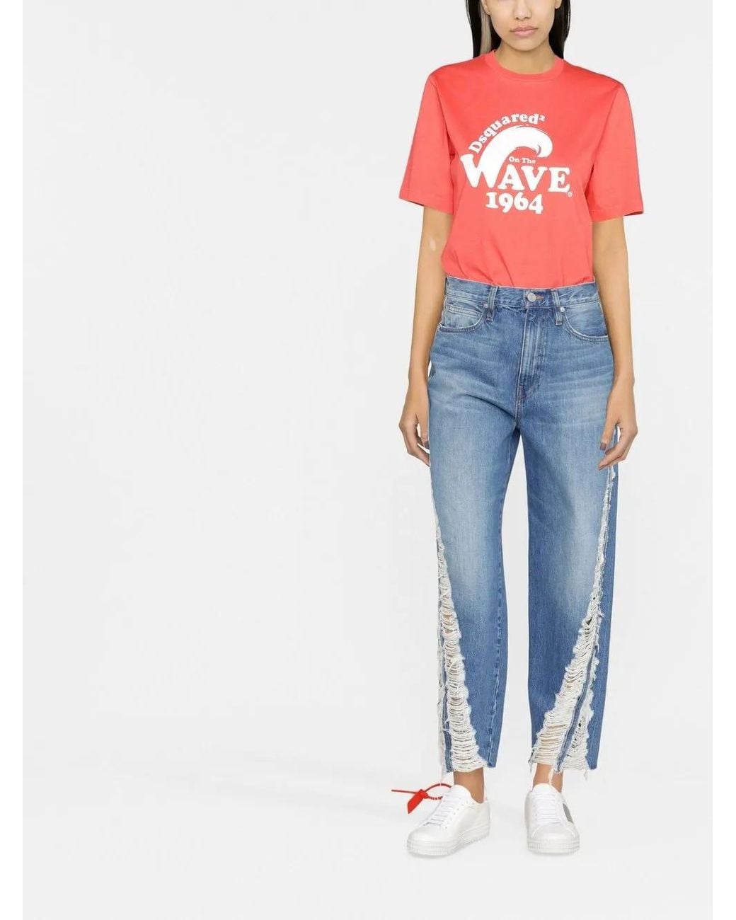 DSquared² Pink Graphic-Print T-Shirt