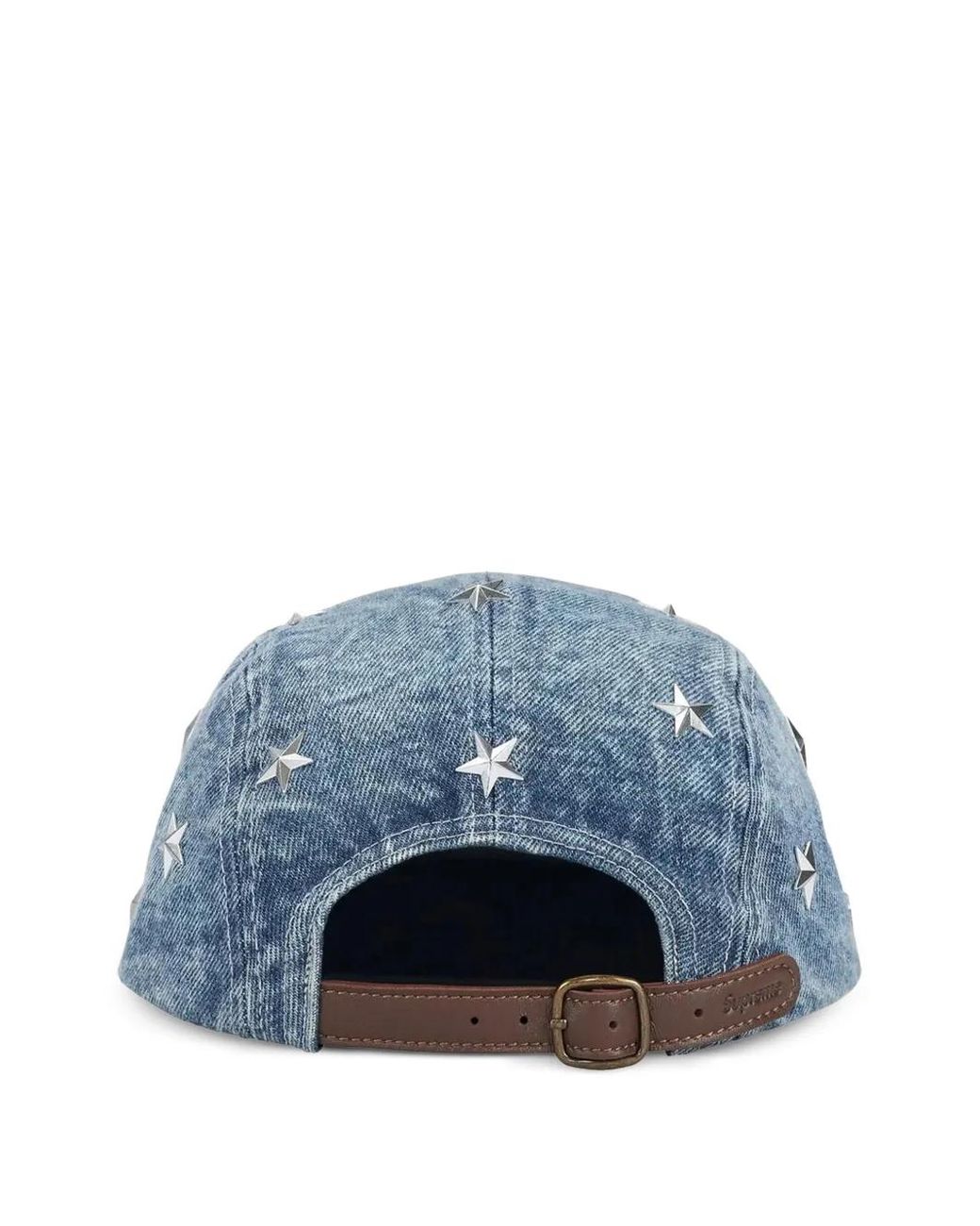 Supreme Blue Casquette En Jean À Étoiles Cloutées for men