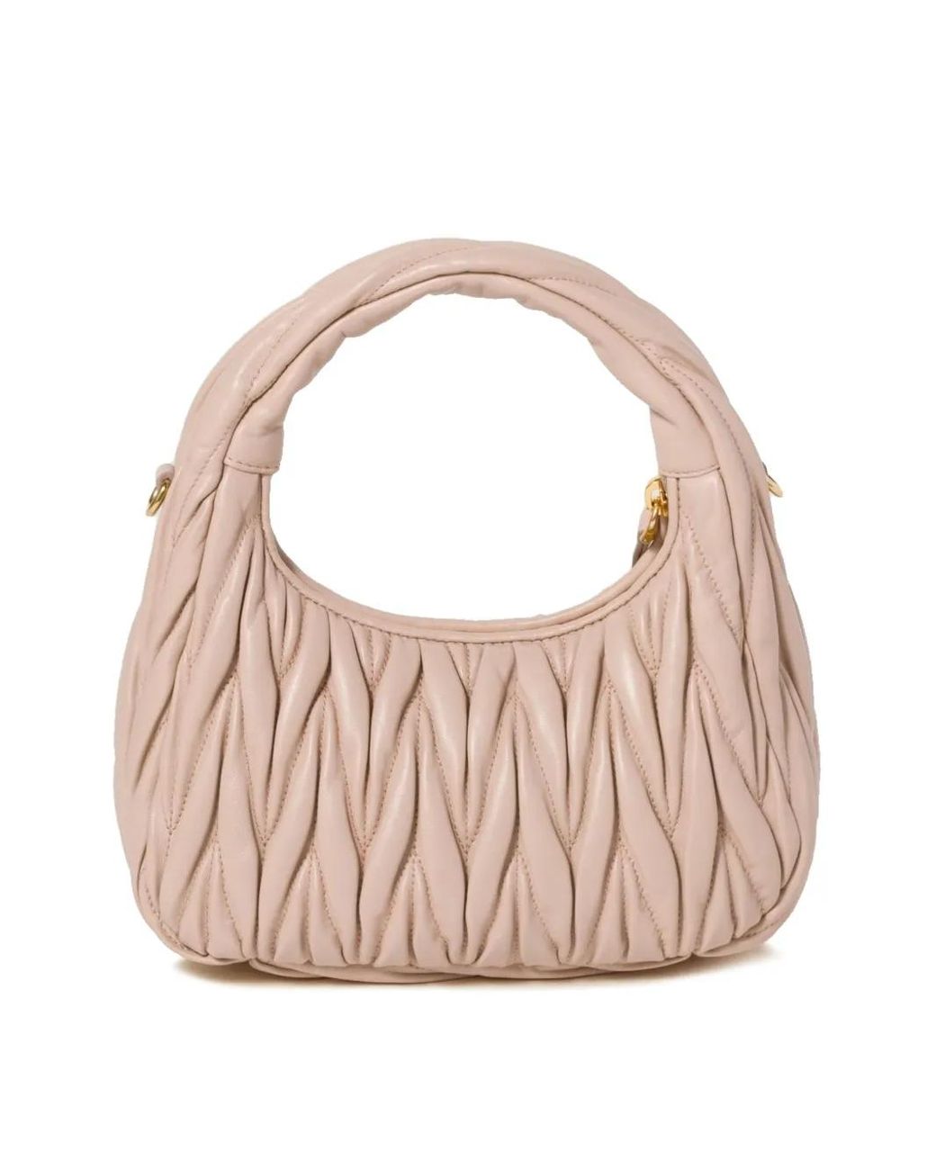 Miu Miu Pink Wander Matelassé Tote Bag