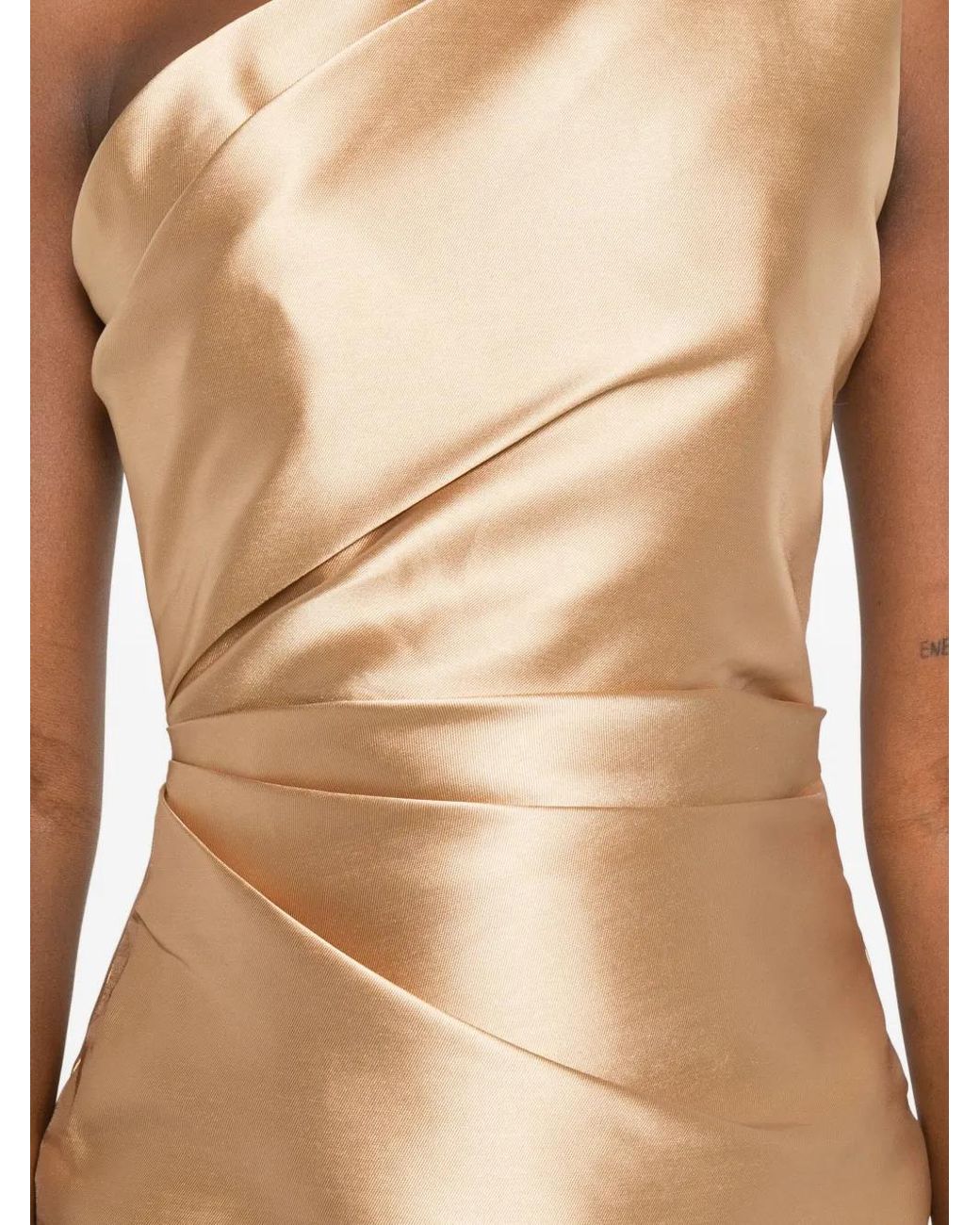 Solace London Natural Kira Midi Dress