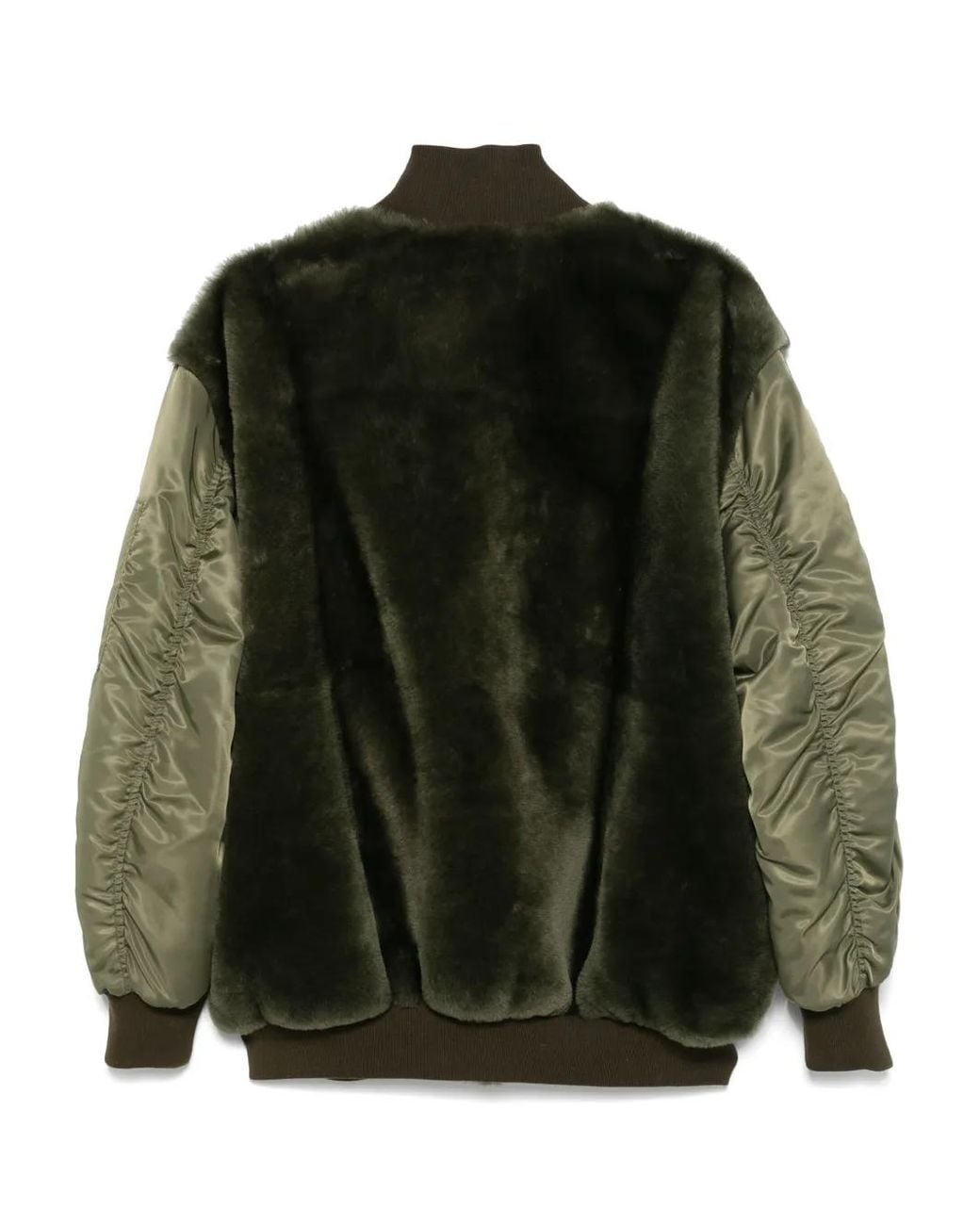 Blancha Black Shearling Bomber Jacket
