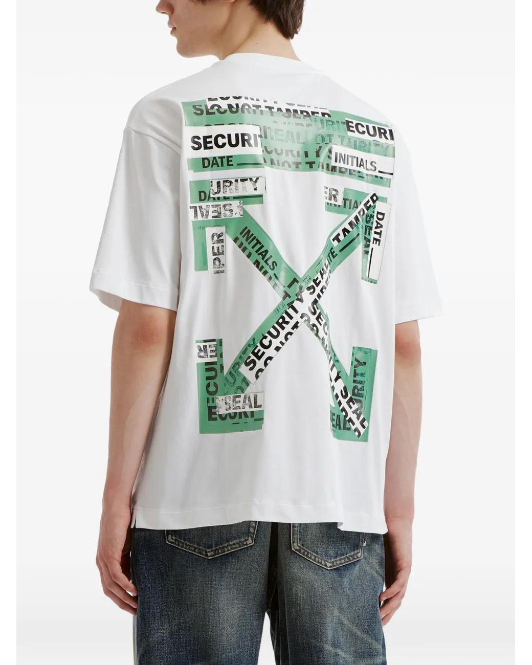 Off-White c/o Virgil Abloh White T-Shirt Arrows À Logo Imprimé for men