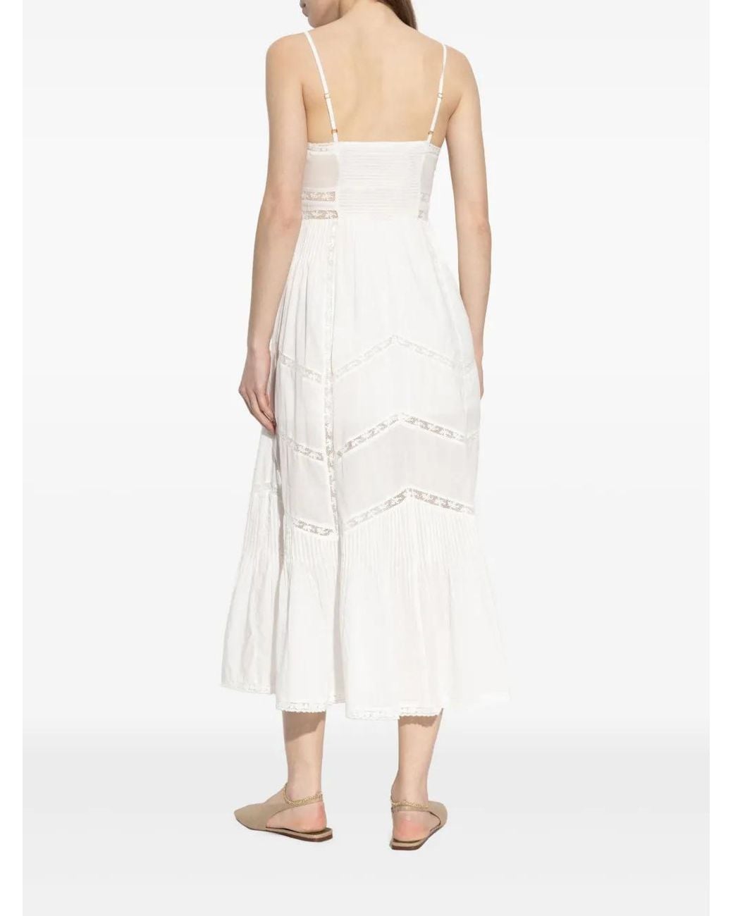 Abito Midi di LoveShackFancy in White