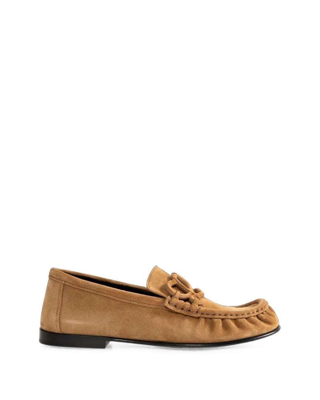 Loewe Brown Double L Loafers